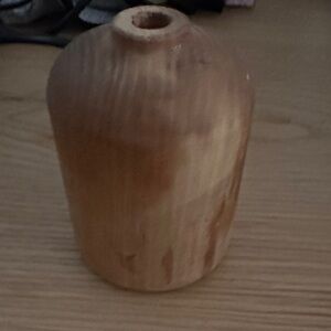 Natural Wood Vase 4.5”